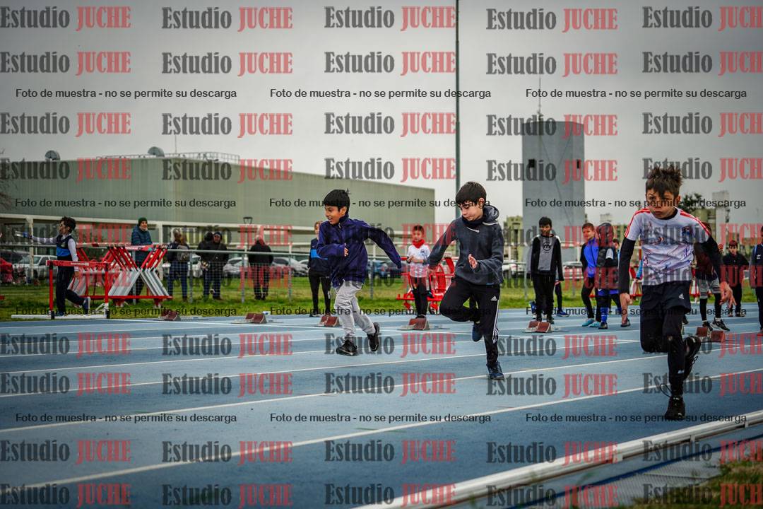 Fotos de los 50 m llanos de varones - U12