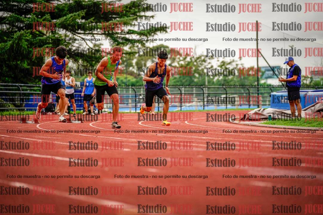 Fotos de los 100 m llanos de varones