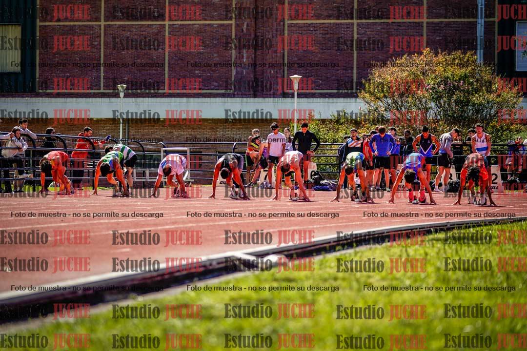 Fotos de los 100 m de varones