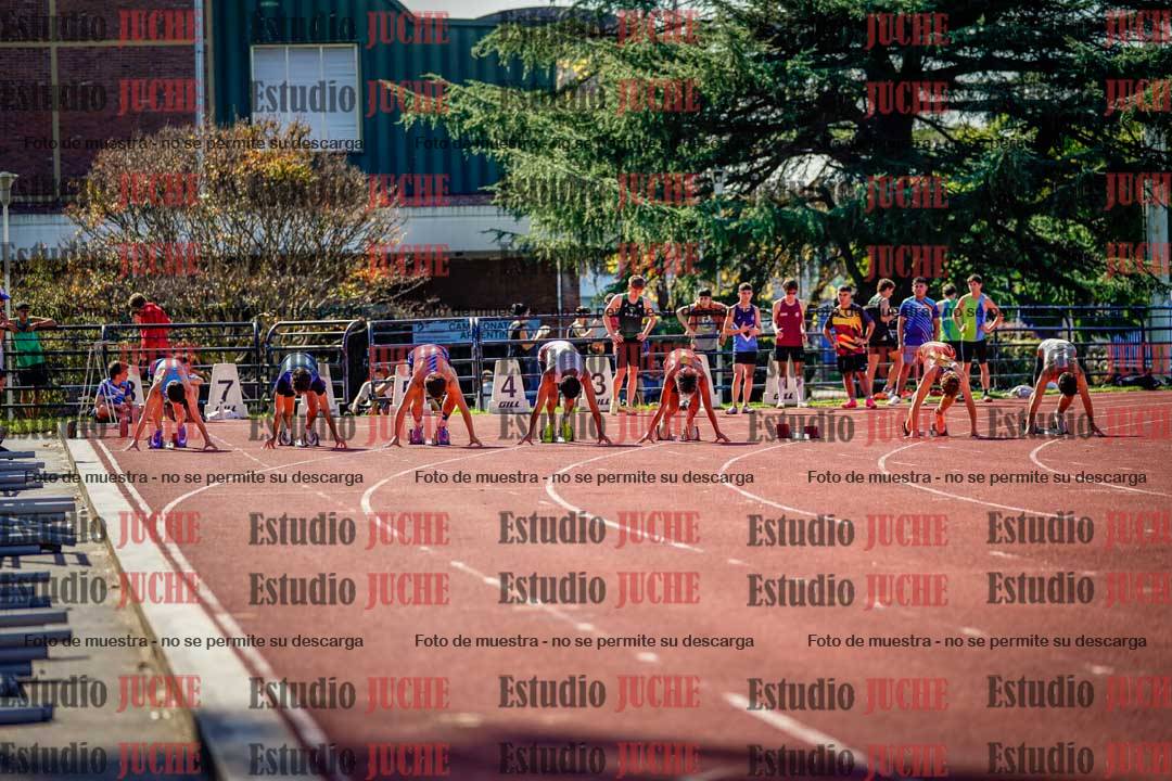 Fotos de los 100 m llanos de varones