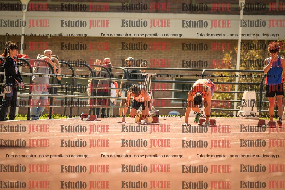 Fotos de los 100 m llanos de varones