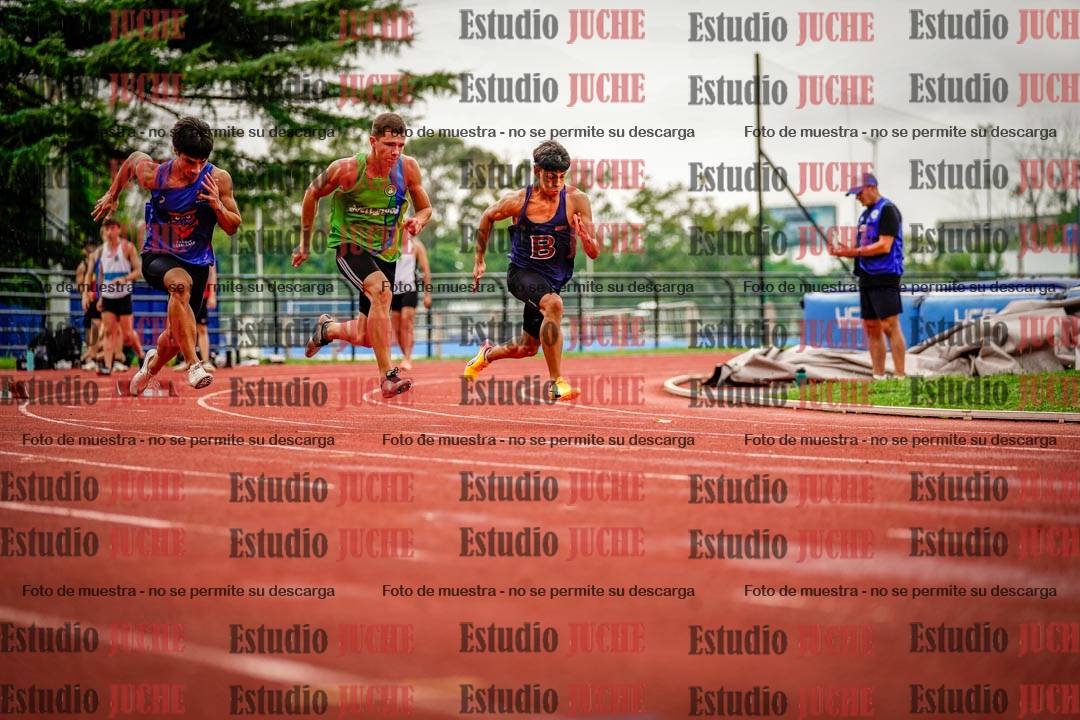 Fotos de los 100 m llanos de varones