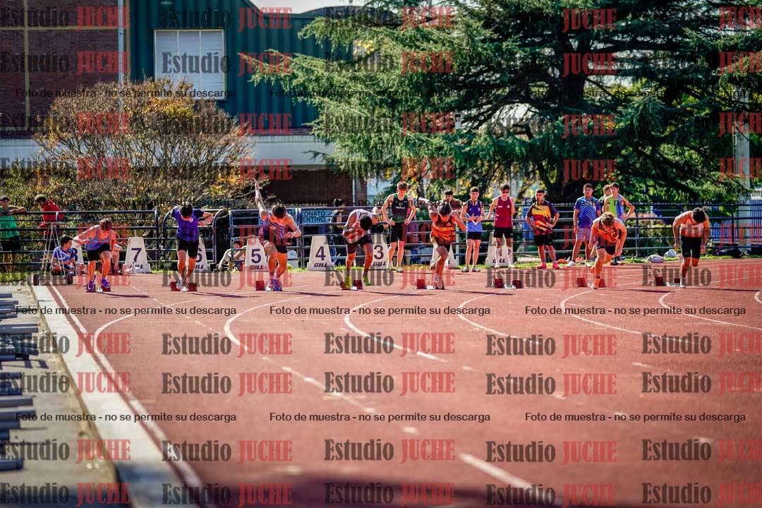 Fotos de los 100 m llanos de varones