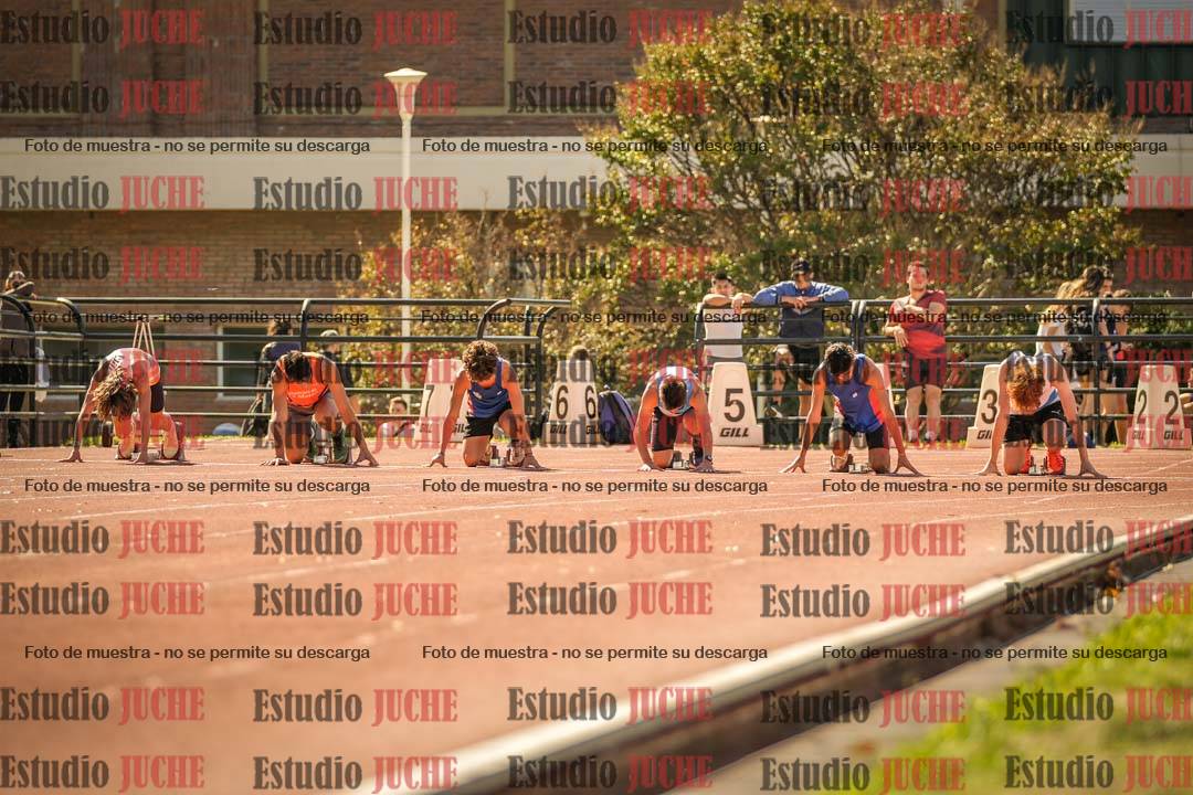 Fotos de los 100 m llanos de varones