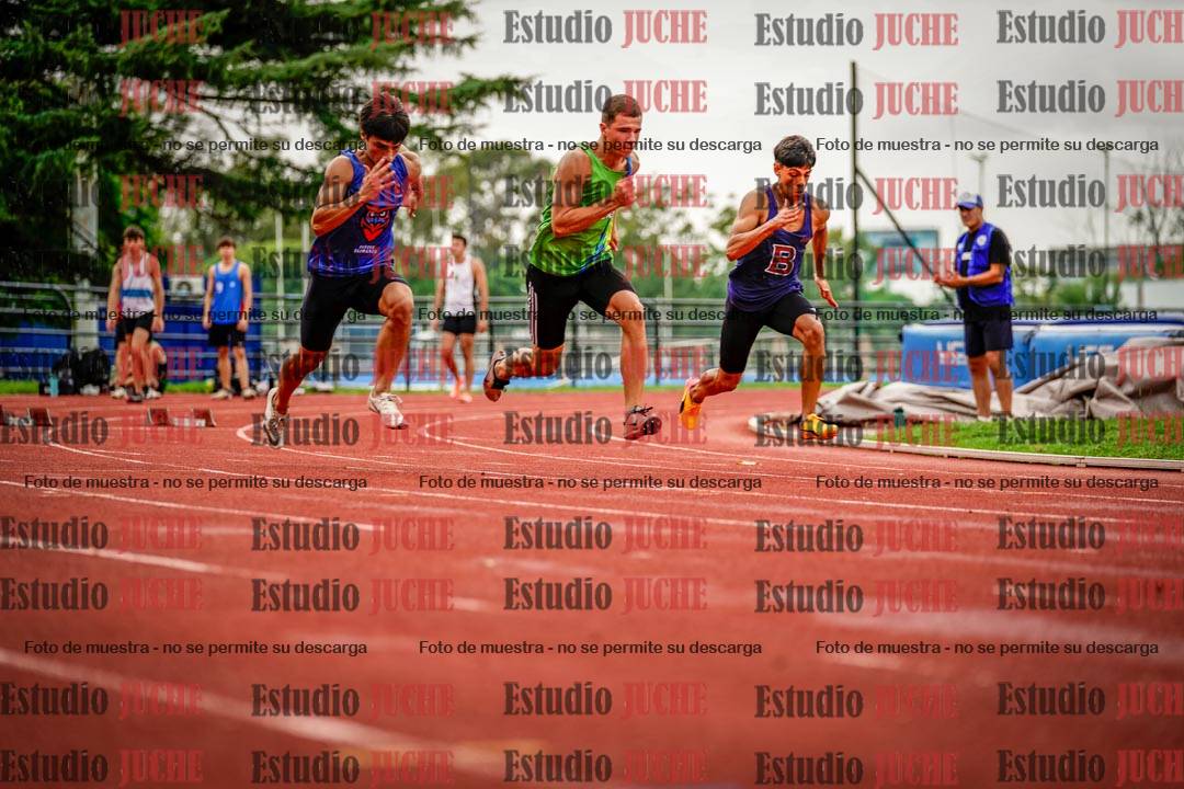 Fotos de los 100 m llanos de varones