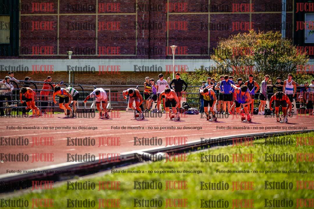Fotos de los 100 m de varones