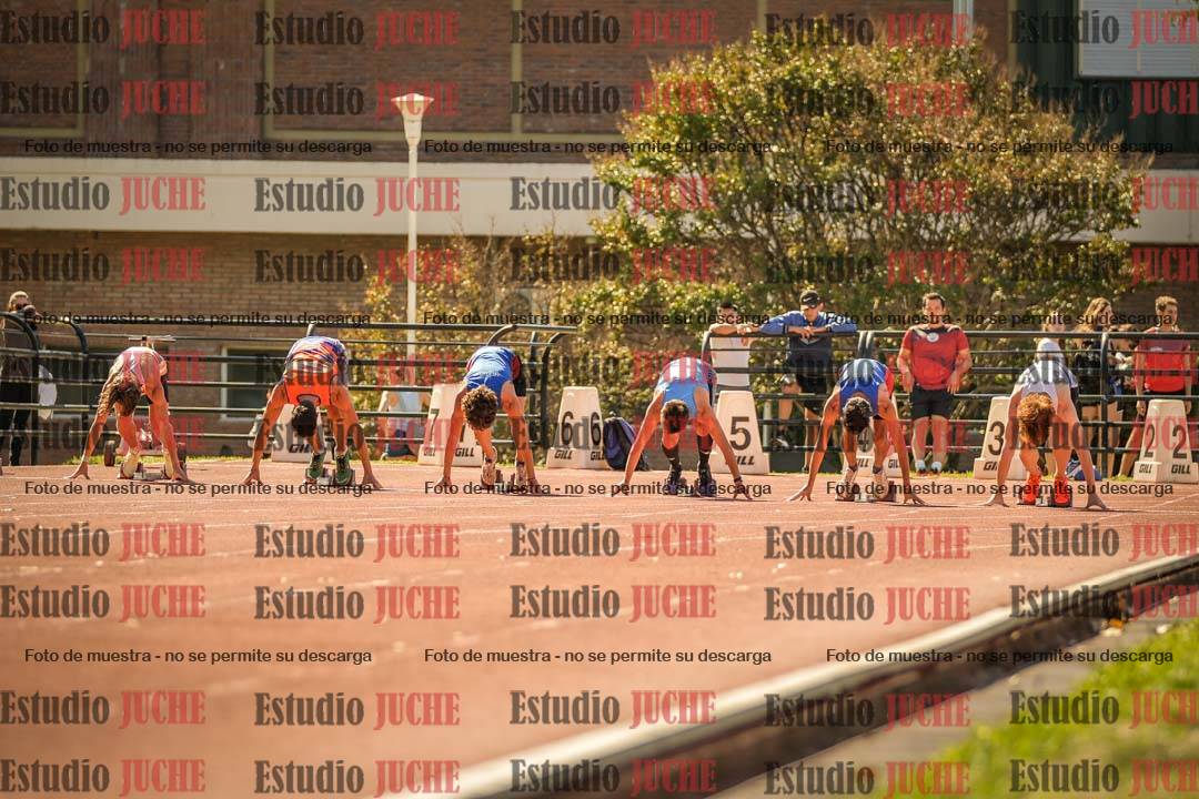 Fotos de los 100 m llanos de varones