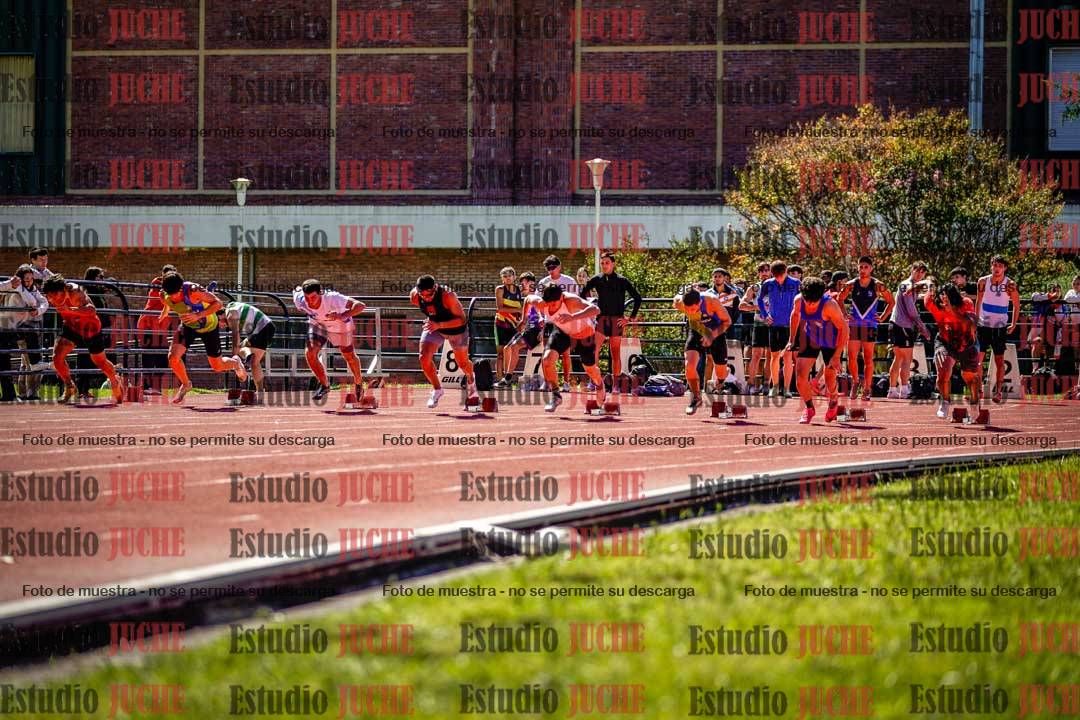 Fotos de los 100 m de varones
