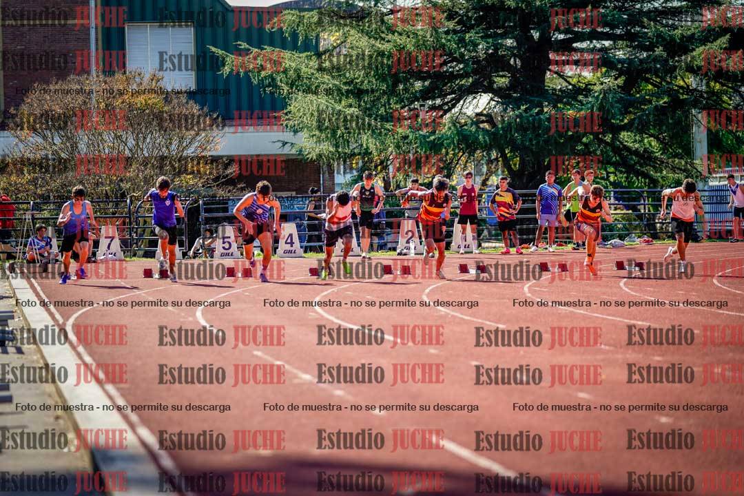 Fotos de los 100 m llanos de varones