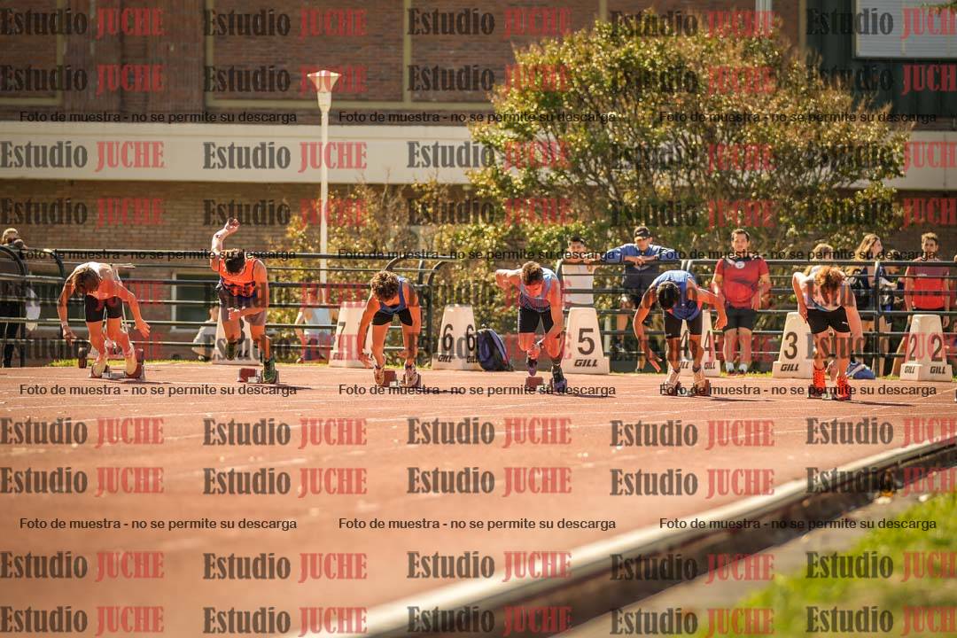 Fotos de los 100 m llanos de varones