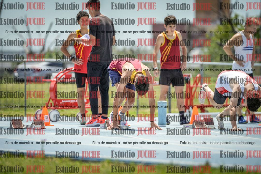 Fotos de los 100 m llanos de varones
