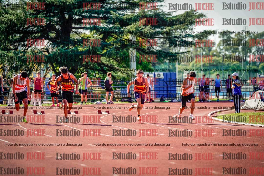 Fotos de los 100 m llanos de varones