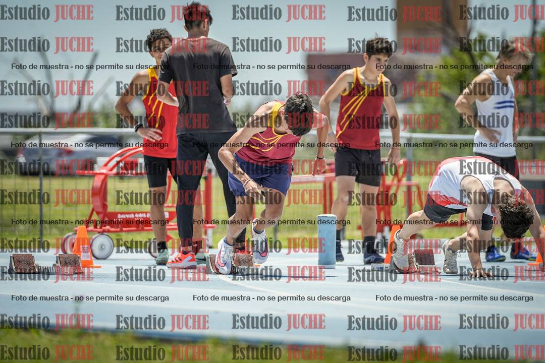 Fotos de los 100 m llanos de varones