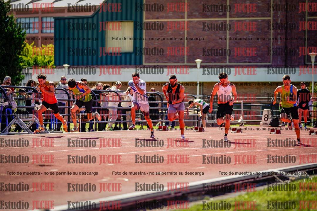 Fotos de los 100 m de varones