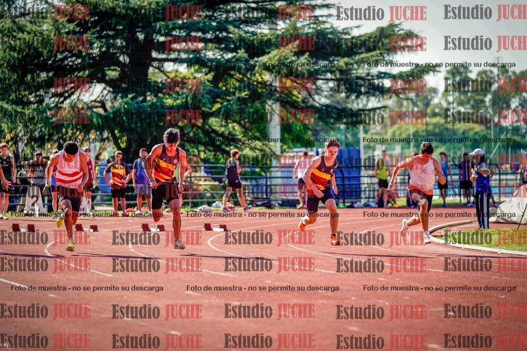 Fotos de los 100 m llanos de varones