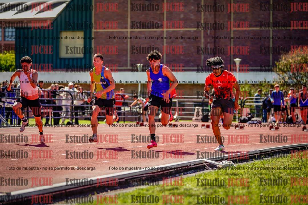 Fotos de los 100 m de varones