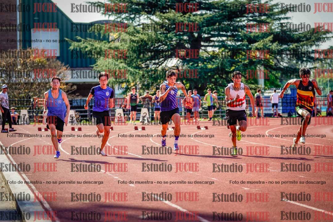 Fotos de los 100 m llanos de varones