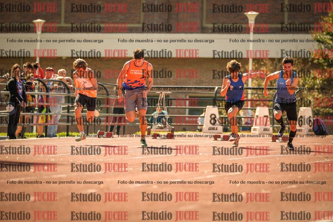 Fotos de los 100 m llanos de varones