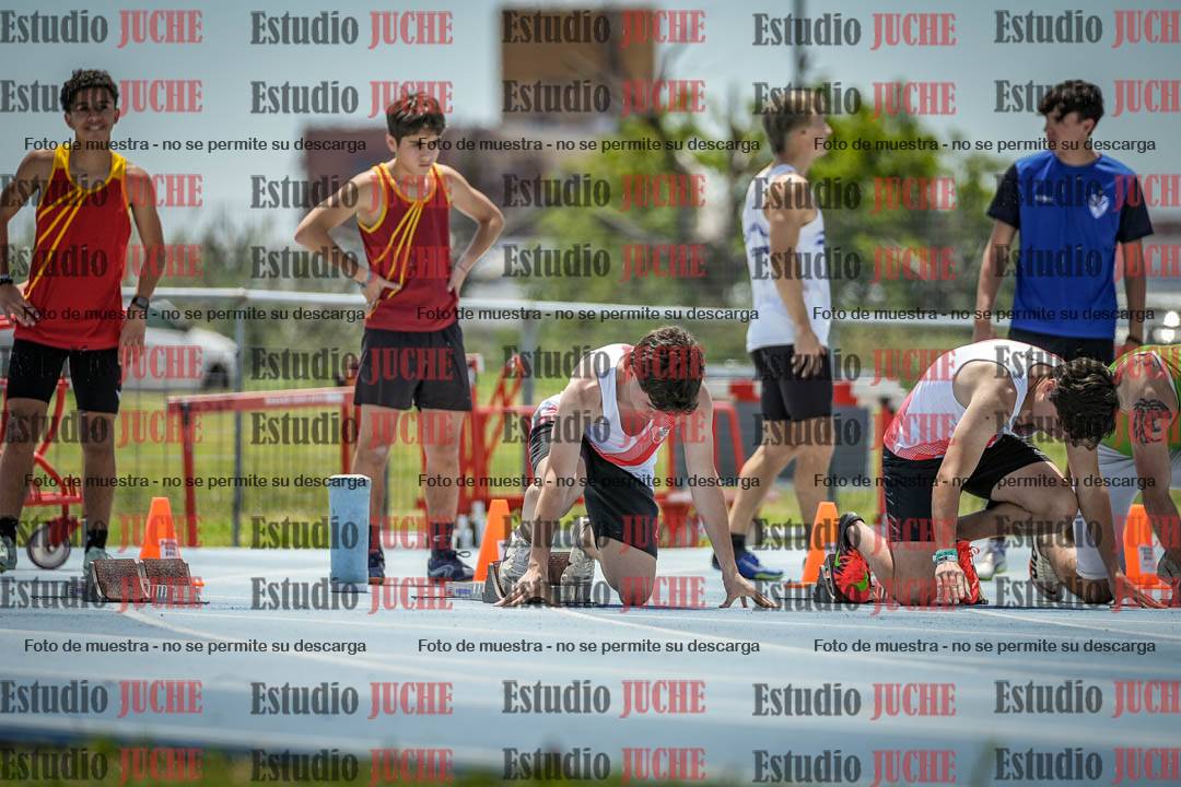 Fotos de los 100 m llanos de varones