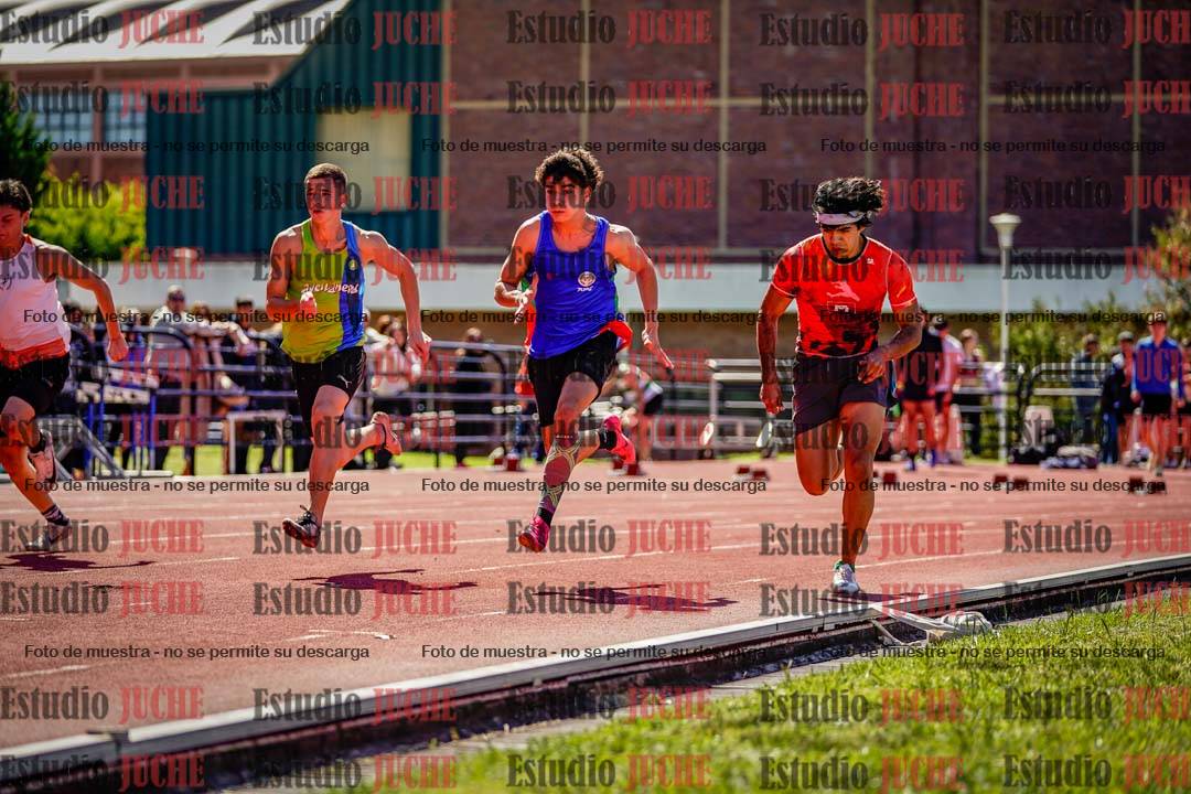 Fotos de los 100 m de varones