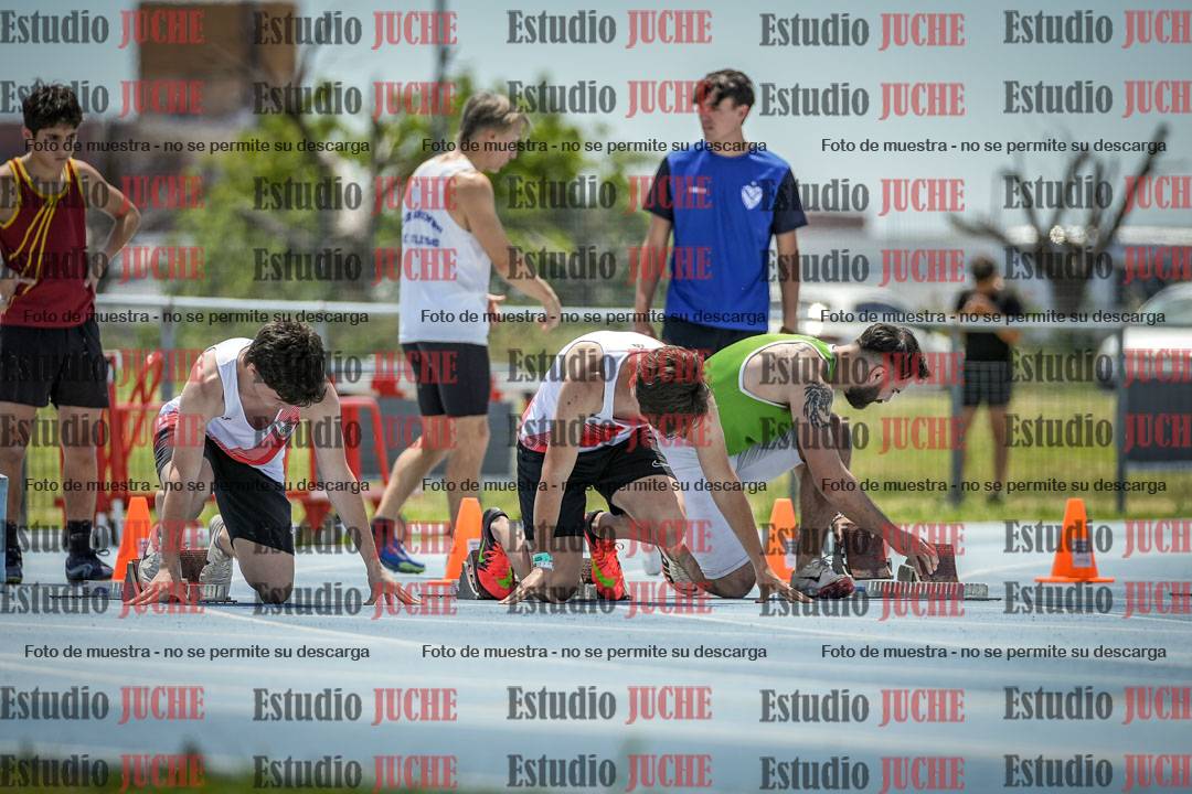 Fotos de los 100 m llanos de varones