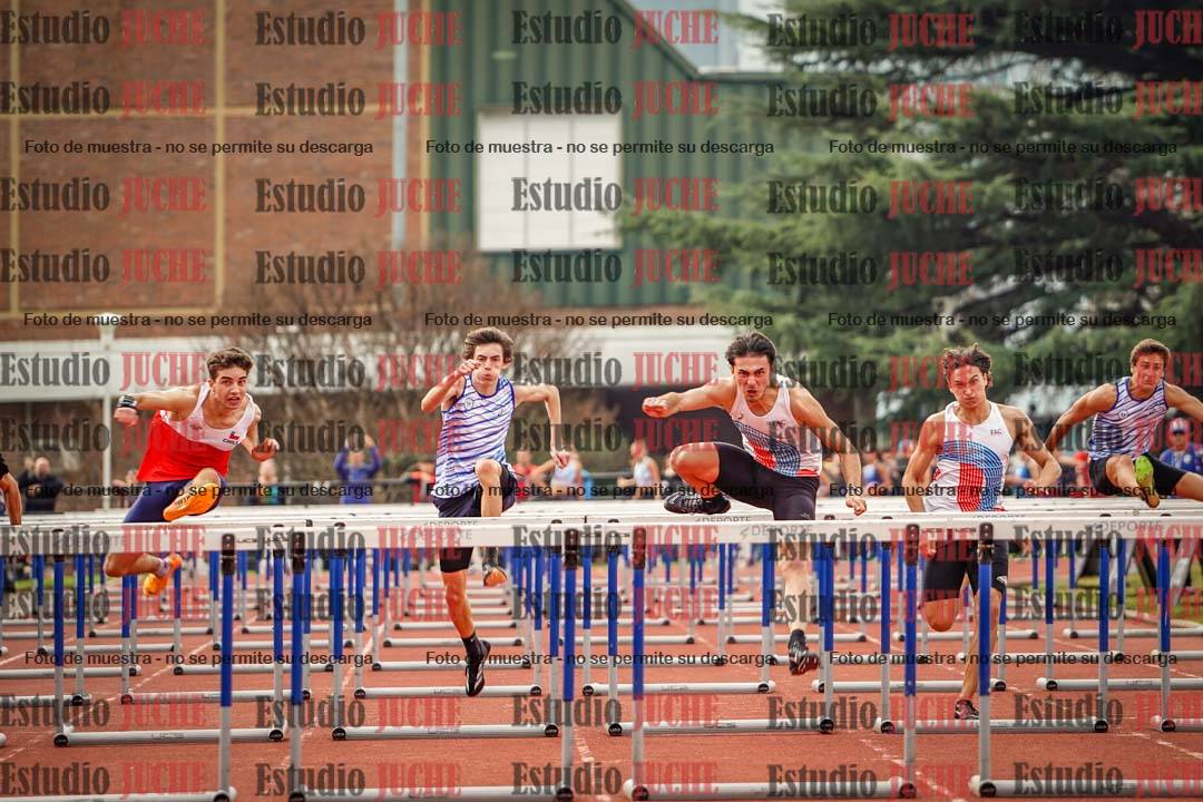 Fotos de los 110 m con vallas de varones - FINAL