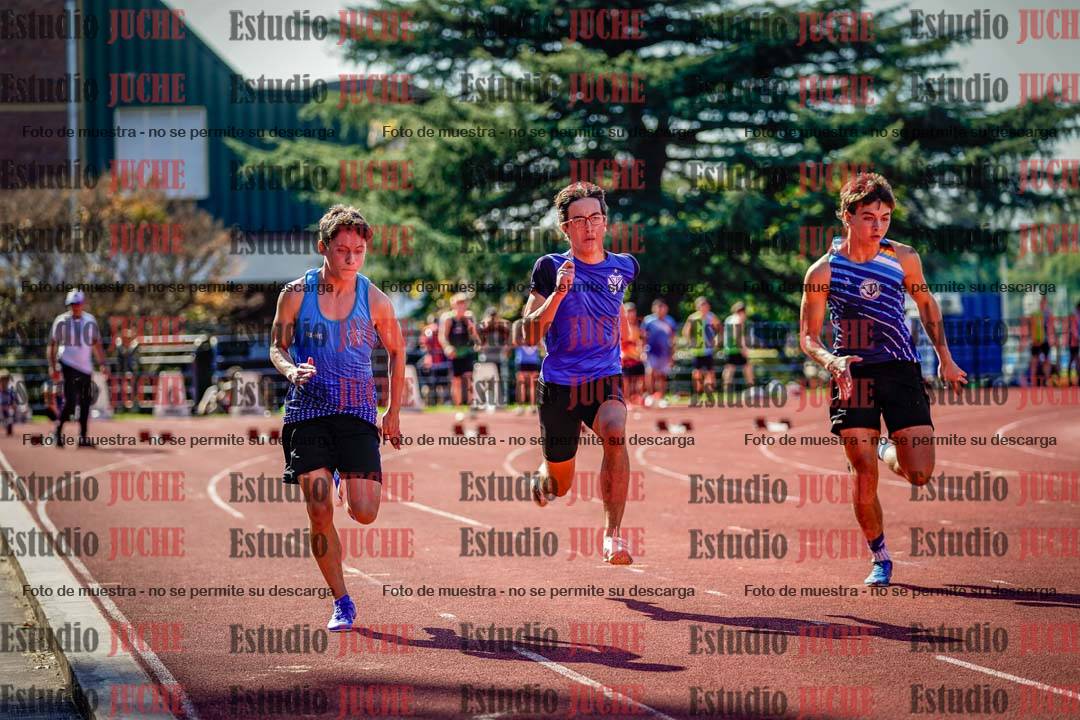 Fotos de los 100 m llanos de varones