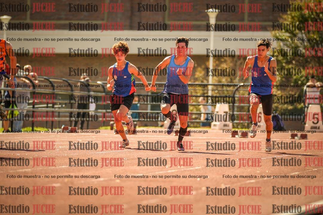 Fotos de los 100 m llanos de varones