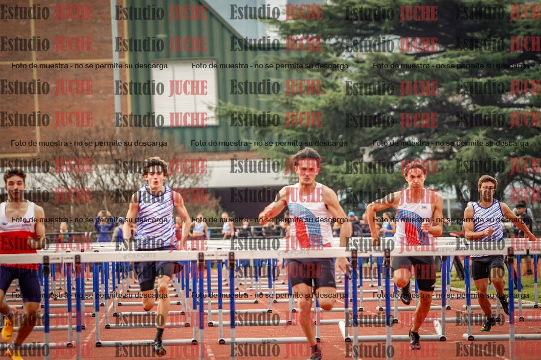 Fotos de los 110 m con vallas de varones - FINAL