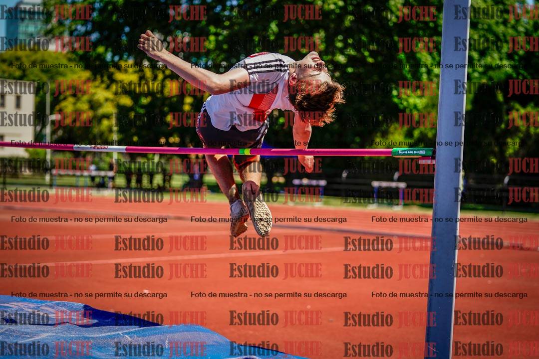 Fotos del salto en alto de varones