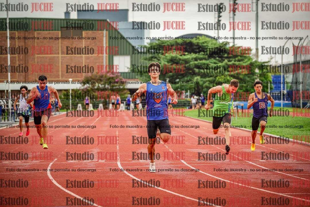 Fotos de los 100 m llanos de varones