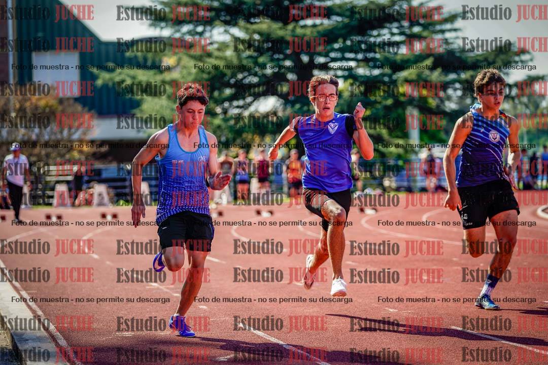 Fotos de los 100 m llanos de varones