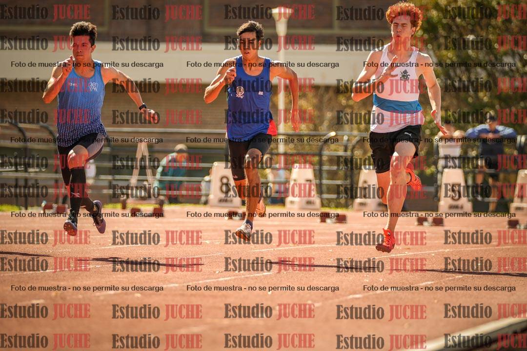 Fotos de los 100 m llanos de varones