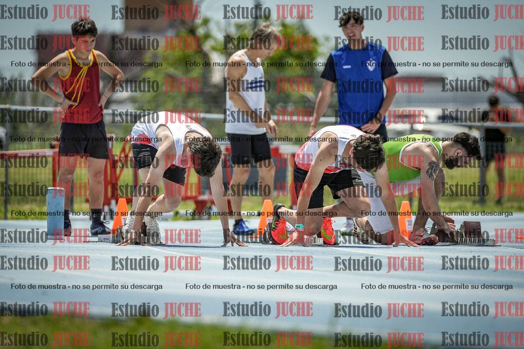 Fotos de los 100 m llanos de varones