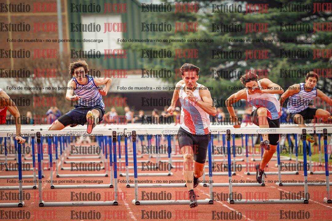 Fotos de los 110 m con vallas de varones - FINAL