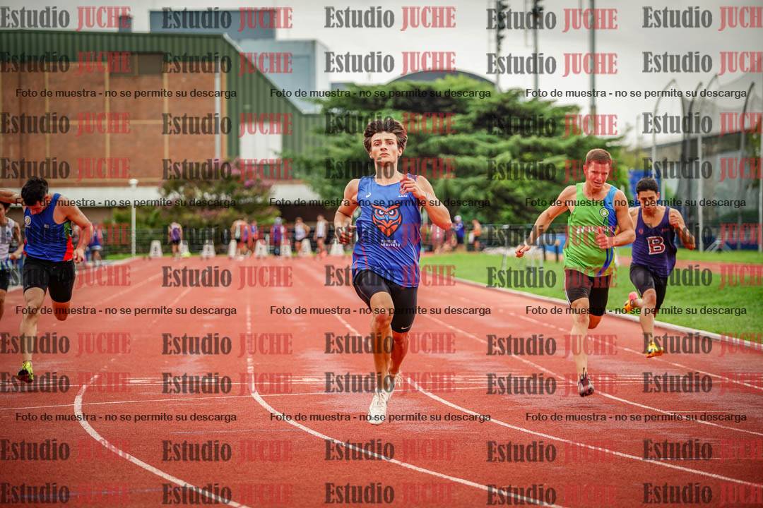 Fotos de los 100 m llanos de varones