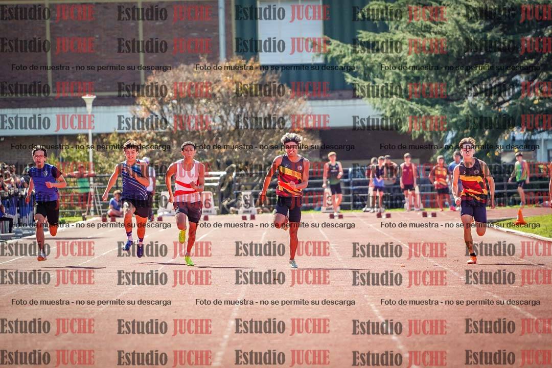 Fotos de los 100 m llanos de varones
