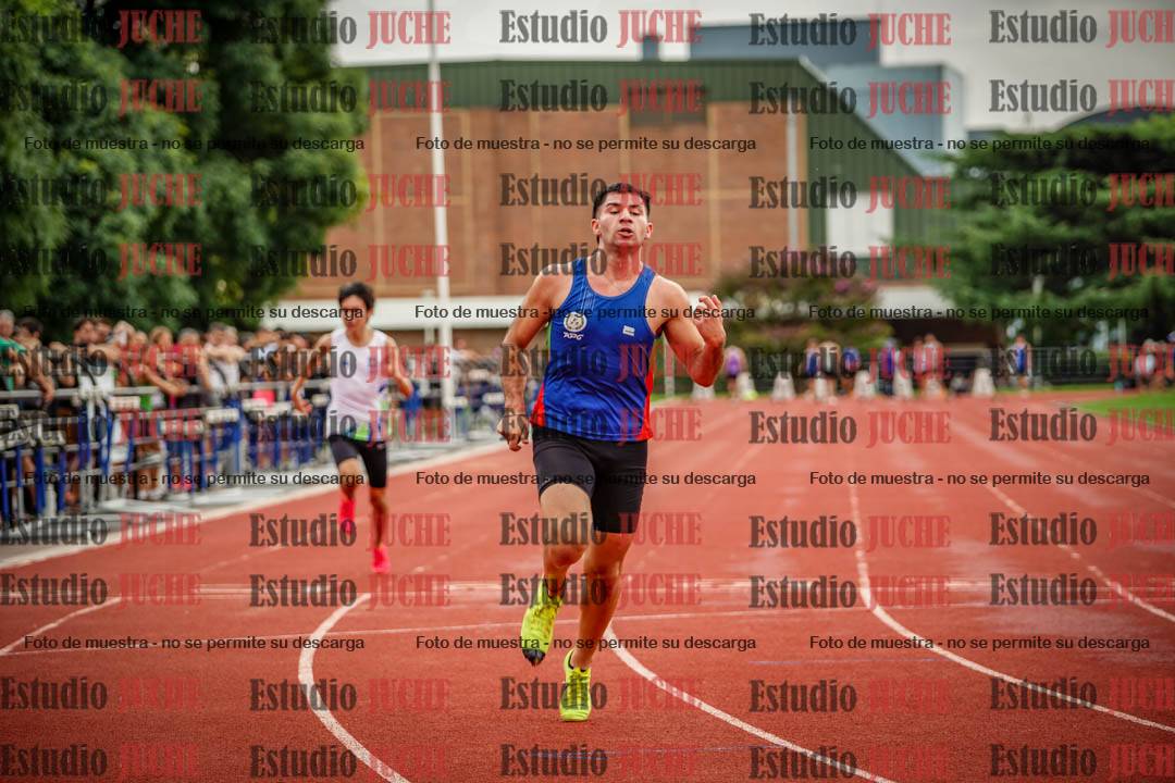 Fotos de los 100 m llanos de varones