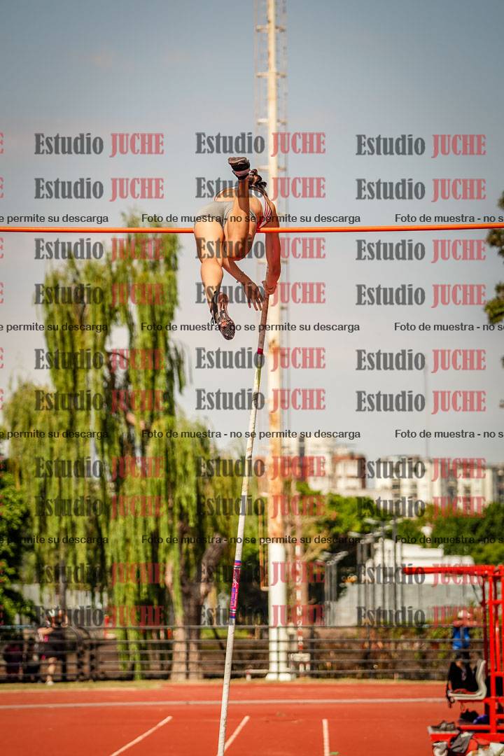 Fotos del salto con garrocha de mujeres y varones
