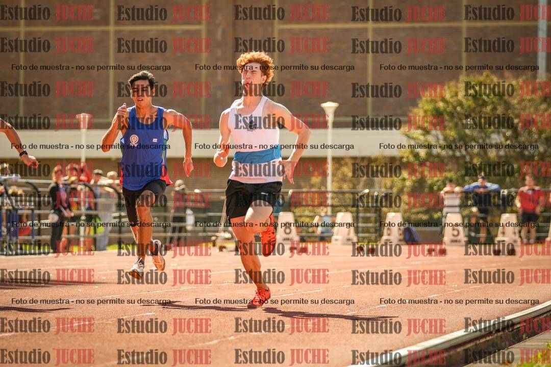 Fotos de los 100 m llanos de varones