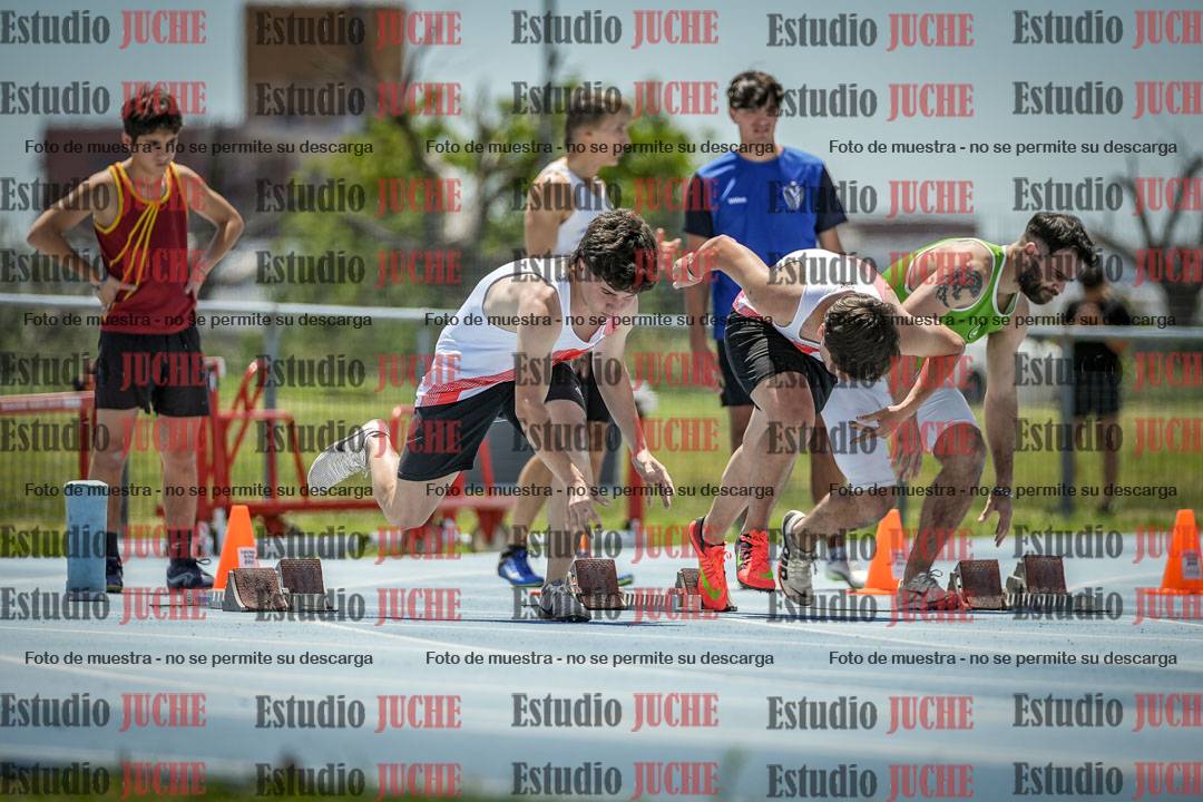 Fotos de los 100 m llanos de varones