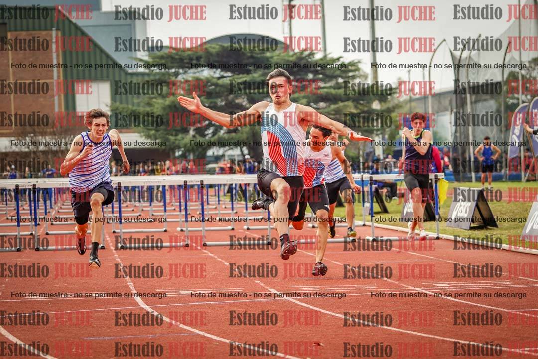 Fotos de los 110 m con vallas de varones - FINAL
