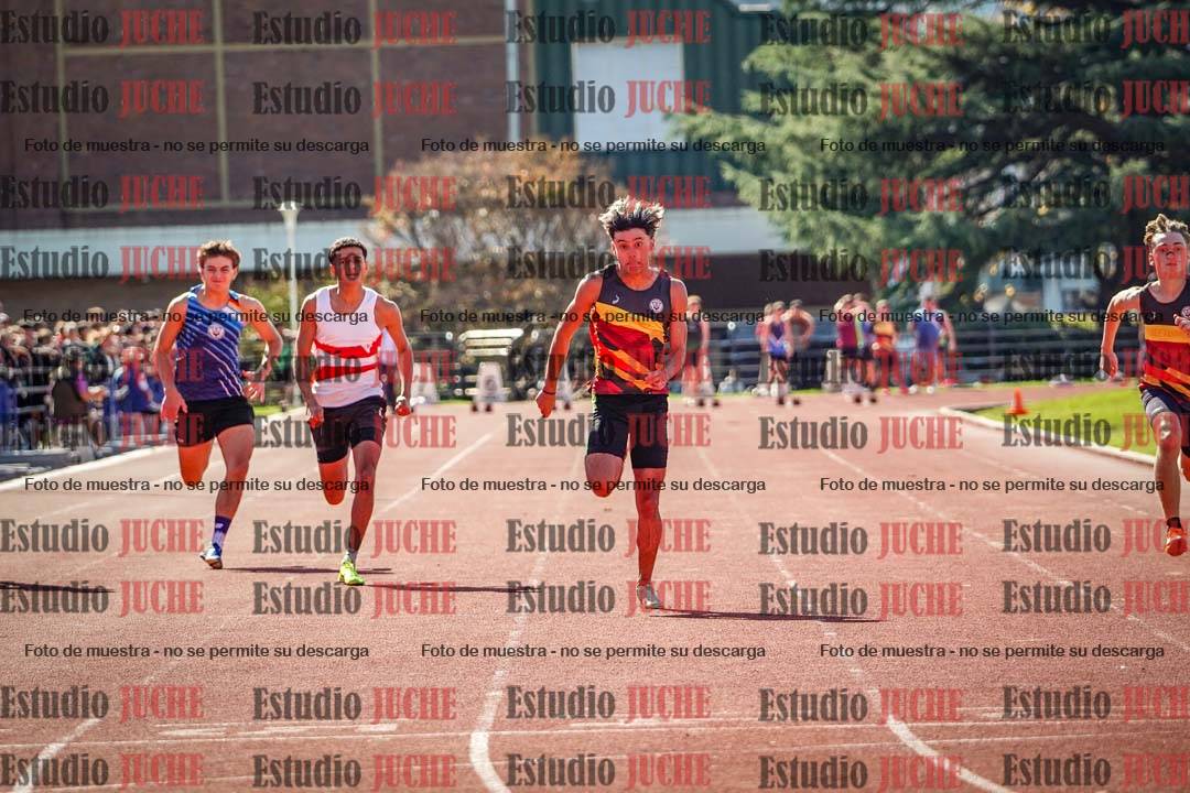Fotos de los 100 m llanos de varones