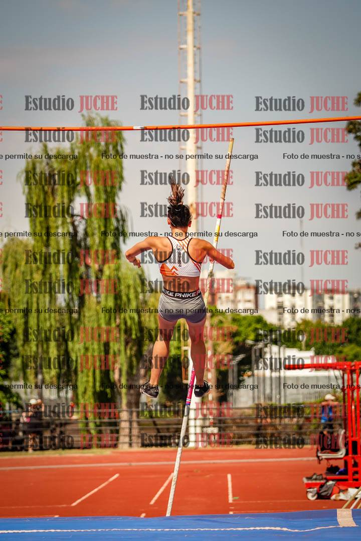 Fotos del salto con garrocha de mujeres y varones
