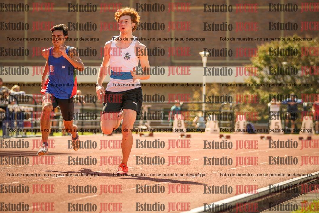Fotos de los 100 m llanos de varones