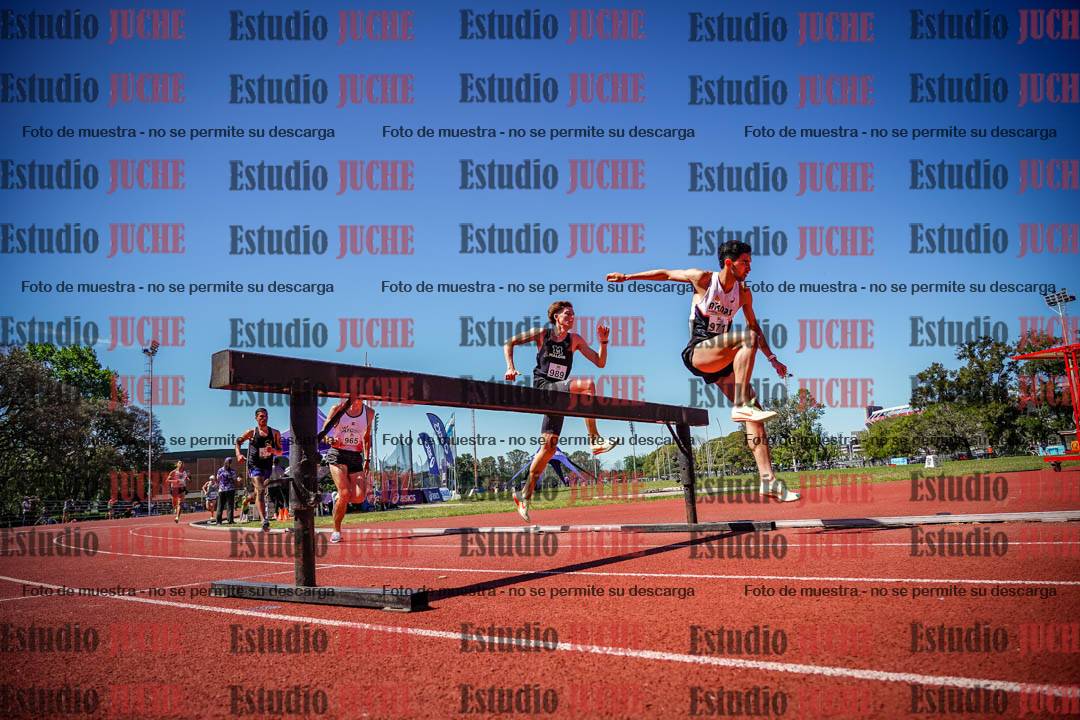 Fotos de los 3000 m con obstáculos de varones