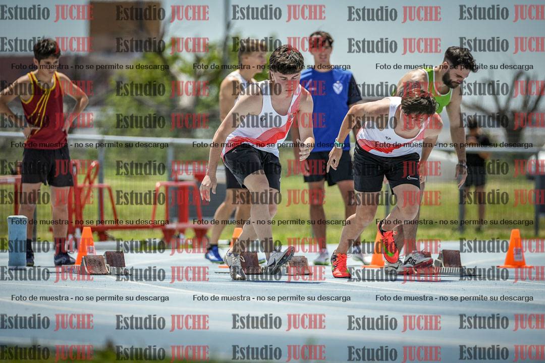 Fotos de los 100 m llanos de varones