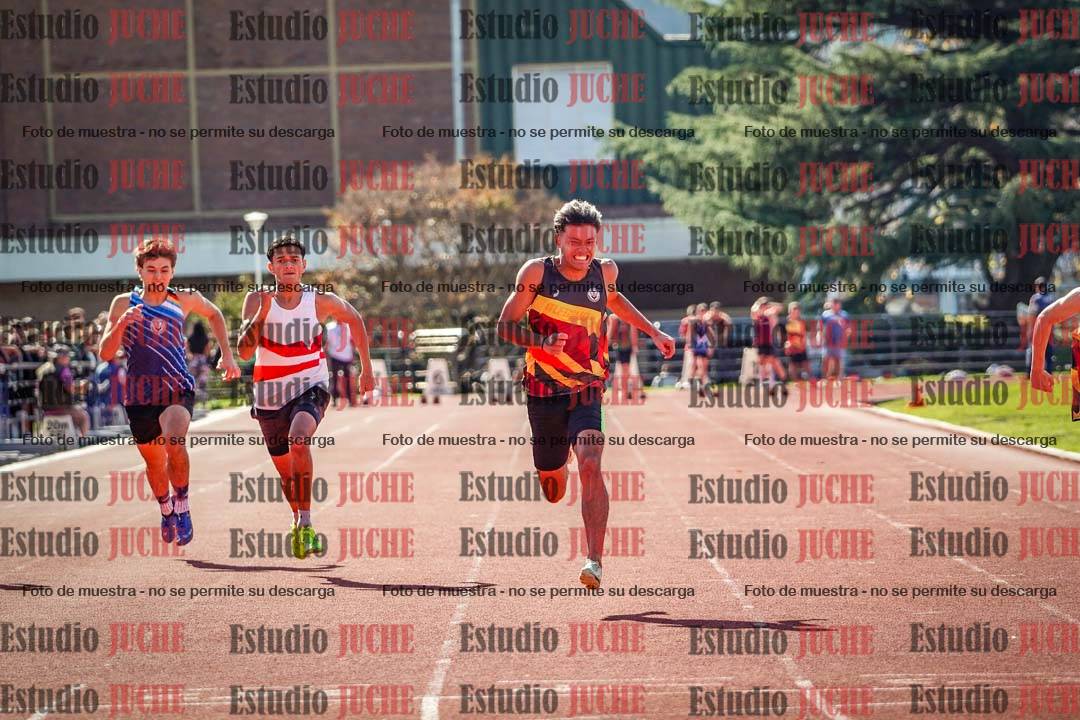 Fotos de los 100 m llanos de varones