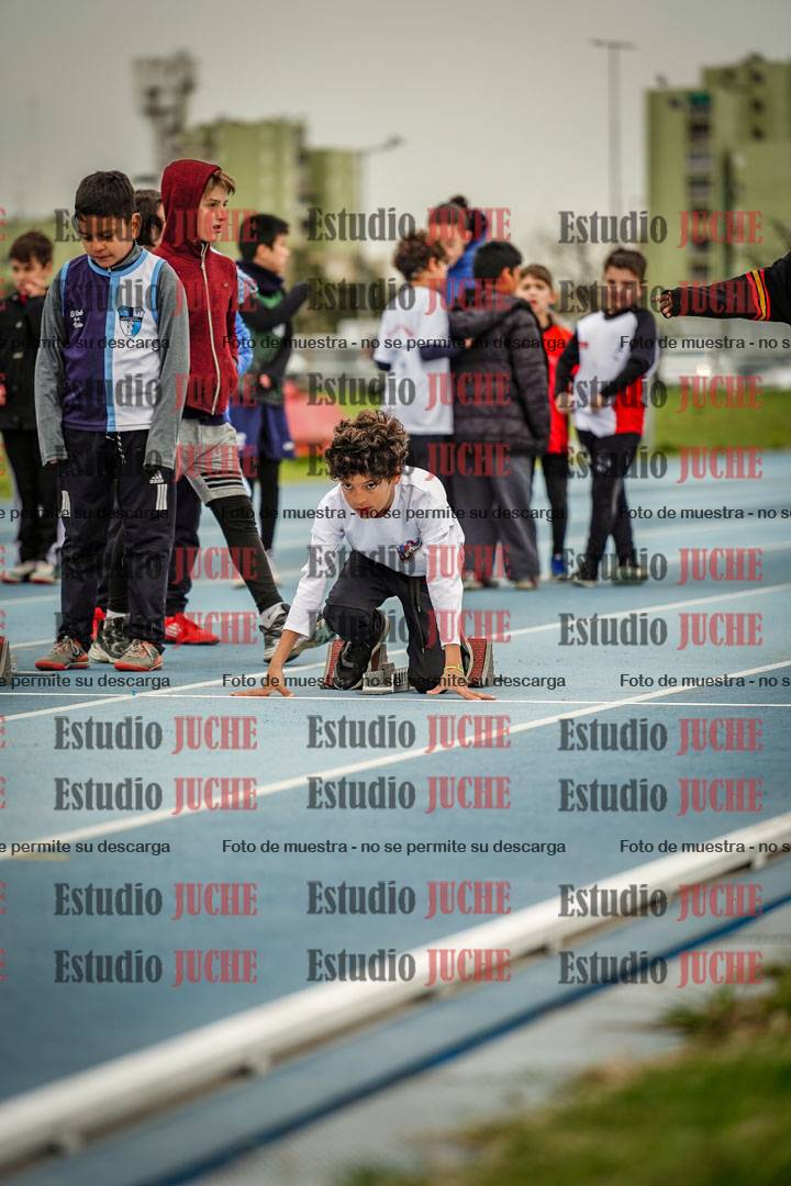 Fotos de los 50 m llanos de varones - U12