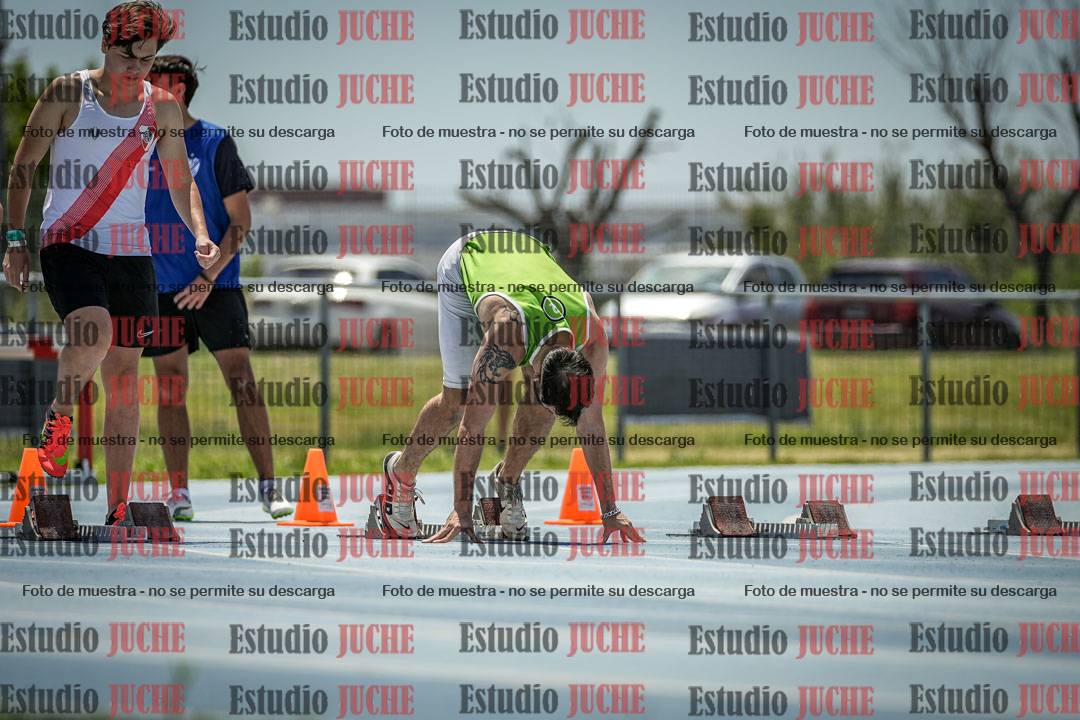 Fotos de los 100 m llanos de varones